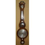 A 19th Century mahogany barometer, by J. Zenoni Edinburgh, 100cm