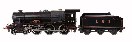 A well engineered 3 1/2 inch gauge model of a 4-6-0 Black 5 Tender Locomotive No 5158 Glasgow