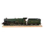 An exhibition and award winning 2 1/2 inch gauge model of G.W.R. King Class 4-6-0 tender locomotive