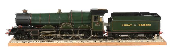 An exhibition and award winning 2 1/2 inch gauge model of G.W.R. King Class 4-6-0 tender locomotive