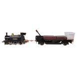 A 3 ½ inch gauge model of a 0-6-0 side tank locomotive Rob Roy , built by Mr S Davidson to the