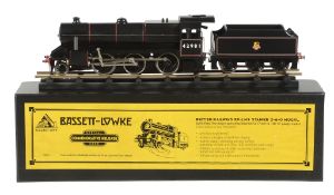 A boxed spirit fired live steam Bassett Lowke 0 gauge model of a British Railways Ex-LMS Stanier 2-
