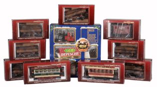 A collection of six Boxed G Gauge Bachmann Big Haulers Timber wagons, Ely Thomas Lumber Co No.1