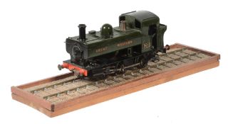 A 45mm gauge Live steam model of a Great Western 0-6-0 Pannier Tank Locomotive No 1371, being gas