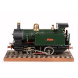 A well engineered model of a 3 1/2 inch gauge 0-4-0 side tank locomotive Juliet , built to the LBSC