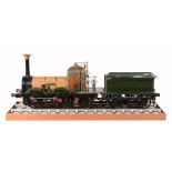 A Bronze award winning 5" gauge model of the Liverpool & Manchester Lion 0-4-2 tender locomotive