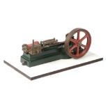A model of a Stuart Turner S50 horizontal mill steam engine, built by the late Mr Len Braitch of