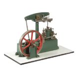 A well engineered model of a Stuart Turner beam engine, built by the late Mr Len Braitch of