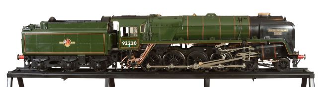 A fine exhibition quality model of the British Railways Standard Class 9F 2-10-0 Tender Locomotive