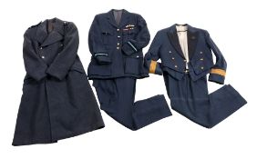 Uniforms : a similar lot including an Air Officer's cap, a No. 1 uniform, a Mess dress, a white