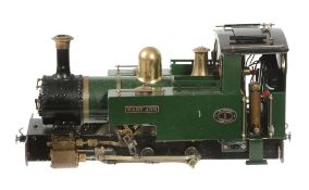 A 35mm gauge model of a 0-6-0 Narrow Gauge Quarry Locomotive Mary Ann , having twin outside
