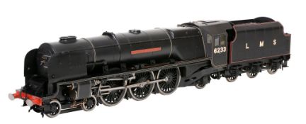 An exhibition quality 3 ½ inch gauge model of LM Coronation Class 4-6-2 Pacific tender locomotive