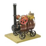 A well engineered scratch built model of a portable live steam engine, built by the Late Mr Len