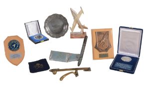 Test pilot memorabilia : a collection of presentation items including a fine 'Reparto Sperimentale