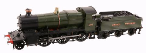 A fine exhibition quality 3 1/2 inch gauge model of G.W.R. 43xx Class Mogul 2-6-0 tender locomotive