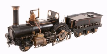 A well engineered 5" gauge model of a London Chatham and Dover Railway 4-2-0 tender locomotive '