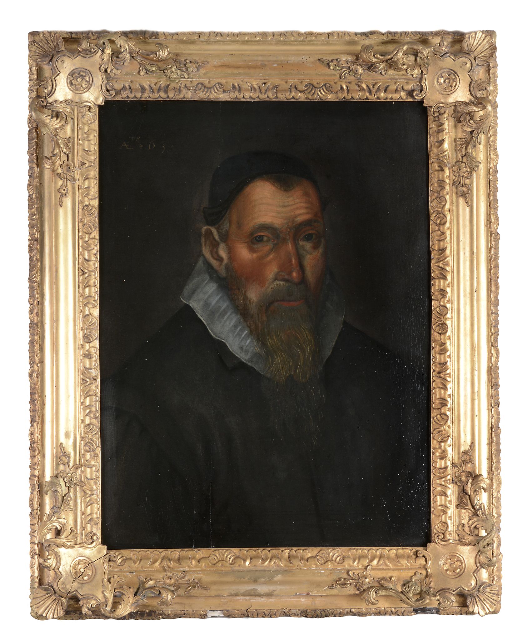 Manner of Frans Pourbus the Younger (1569-1622) - Portrait of a gentleman, half-length, wearing a - Image 4 of 4