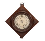 A late 19th century French faux wood grained barometer, by E Roncin, Ingenieur  A late 19th