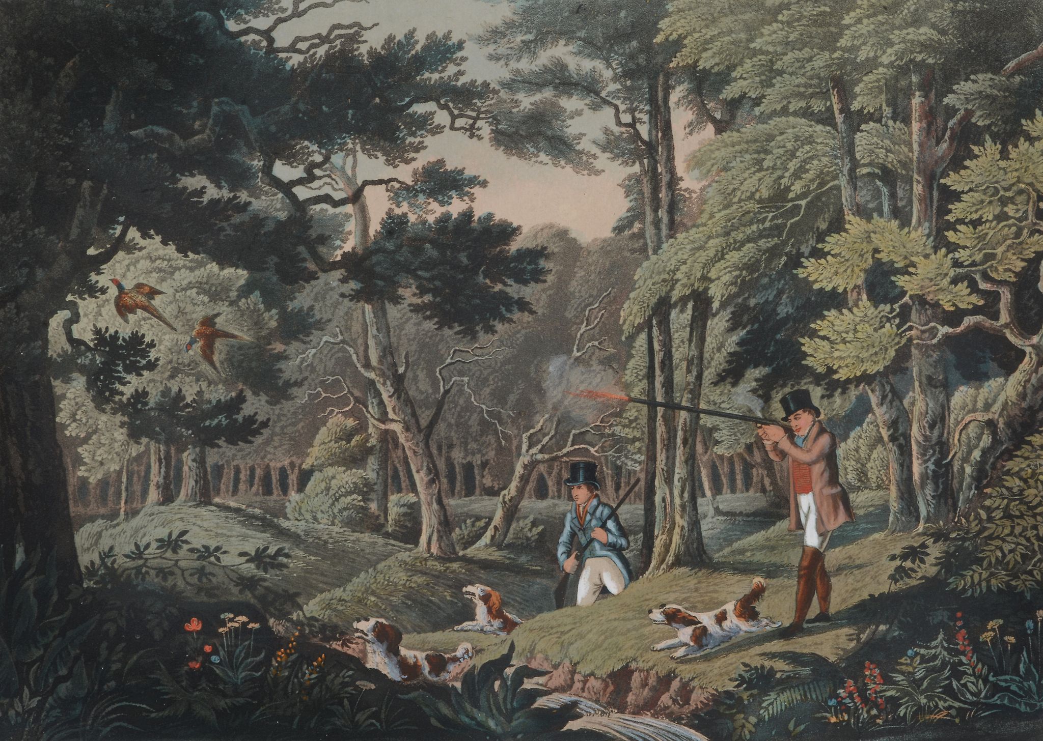 Robert Havell Jr. (1793-1878) - Wild Duck Shooting; Partridge Shooting; Snipe Shooting; Pheasant - Image 2 of 9