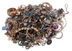 A collection of costume jewellery, to include various rings; bracelets; necklaces; and various other