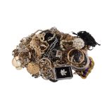 A collection of costume jewellery,   to include: bangles; necklaces; earrings; and other items