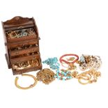 A quantity of costume jewellery,   to include: earrings; necklaces; bracelets; and other items