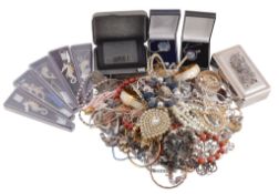 A collection of costume jewellery  , to include: bracelets; rings; earrings and various other items