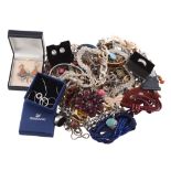 A collection of various costume jewellery  , including; necklaces; ring; bracelets and other items