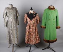 A collection of ladies costume dating from the 1960s to the 1980s, comprising: Giorgio Armani shirt,