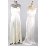 A quantity of cream and ivory coloured slips, dating mainly from the 1930s, 1940s and 1950s,