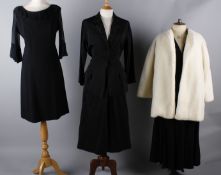 A collection of ladies costume, comprising: a 1920s jersey top (damage and alterations), a 1930s