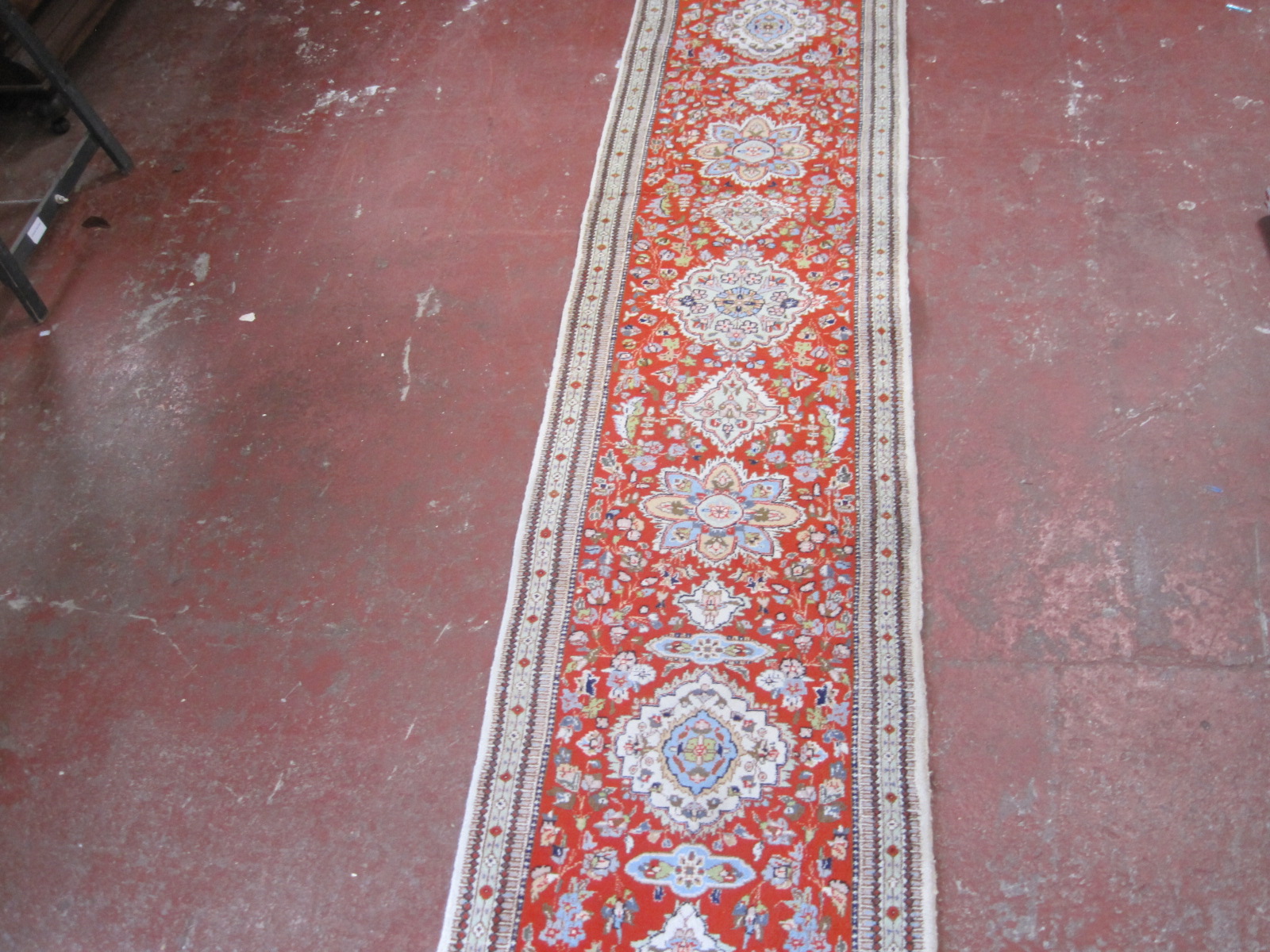 A Persian Tabriz runner 376 x 75cm