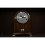 A Comitti of London mahogany mantel clock, 25cm high  Best Bid