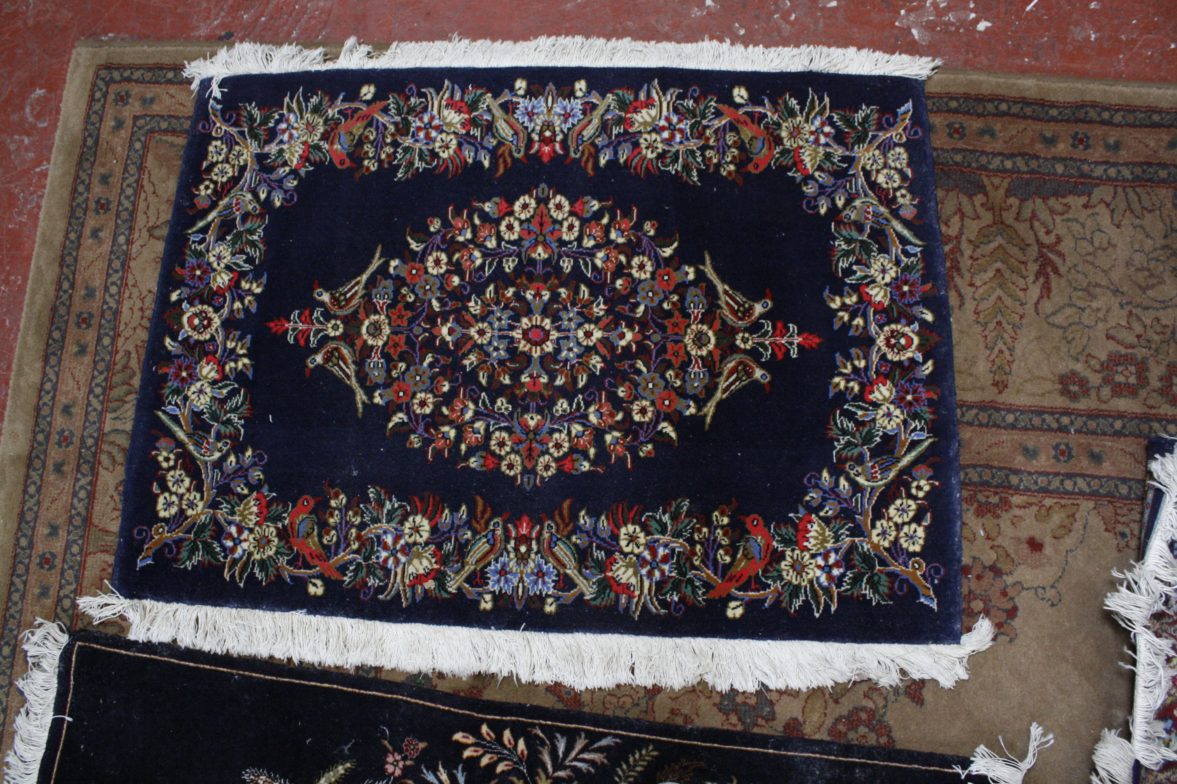 An Isfahan rug 101 x 70cm together with six further rugs - Image 10 of 10