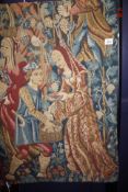 A reproduction wall tapestry 115cm high, 193cm wide