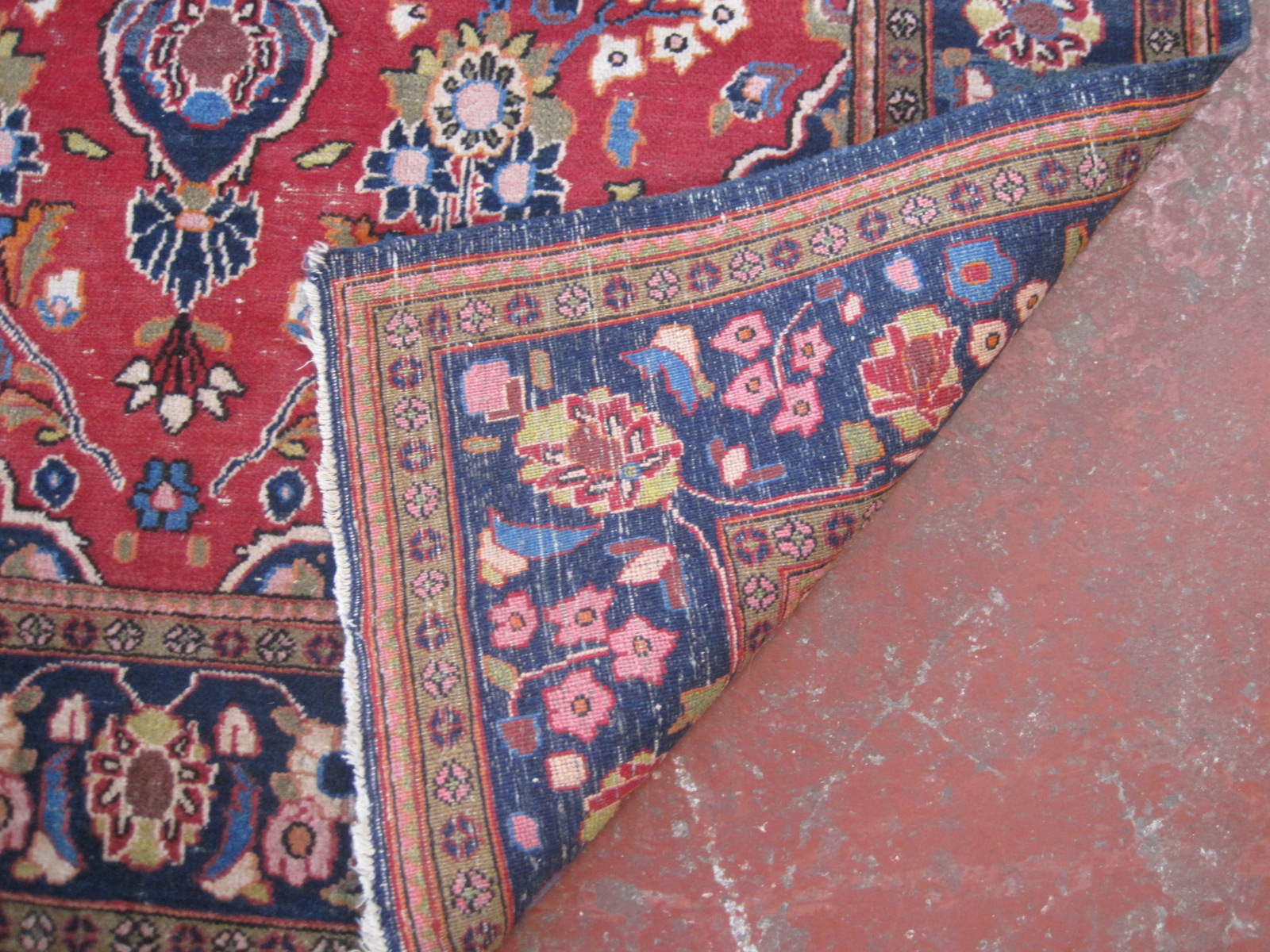 A Persian Kashan rug 203 x 125cm - Image 2 of 2