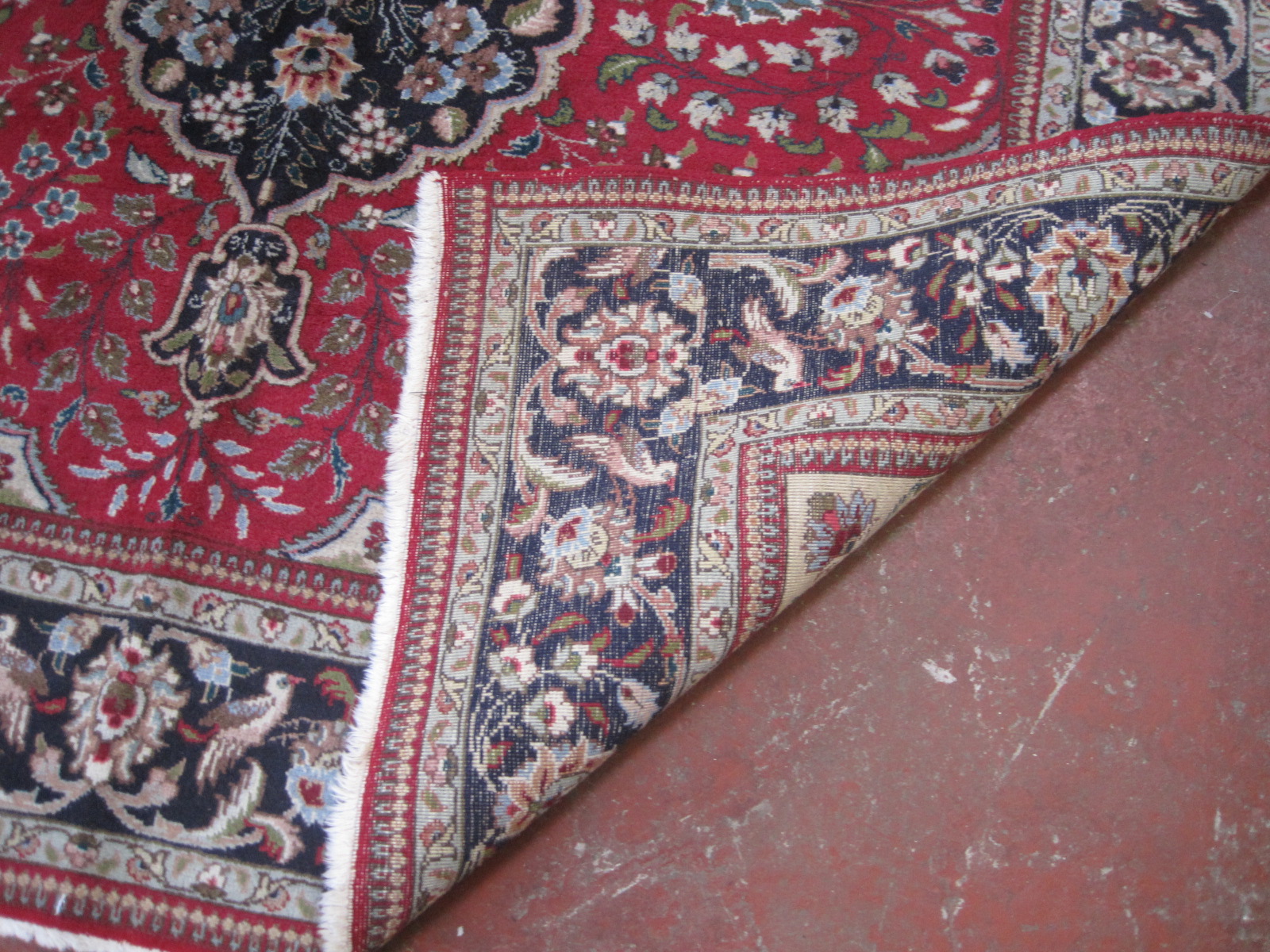 A Persian Tabriz carpet 237 x 237cm - Image 2 of 2