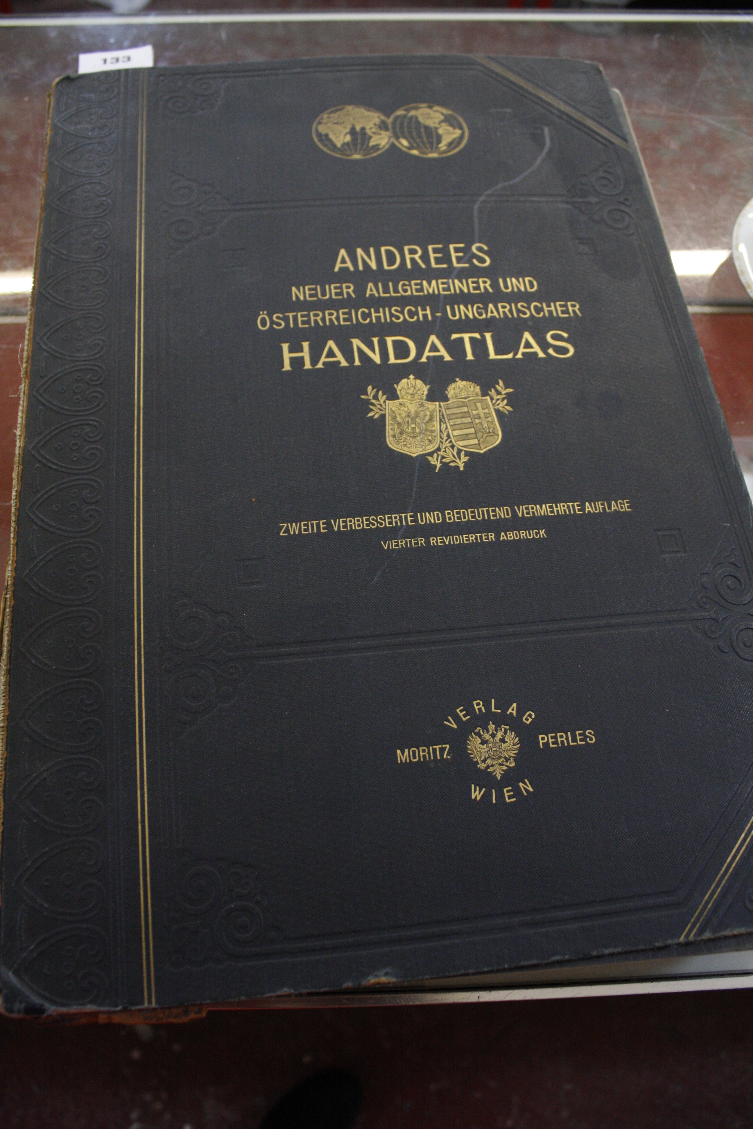 Andrees Allgemeiner Handatlas, Professor A. Scobel, second edition, 1913, for the Austrian and