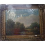 Continental School (Late 19th/ early 20th Century) German landscape Oil on canvas Signed lower