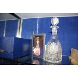 A Thomas Webb Royal Wedding limited edition decanter no. 773, H.R.H The Price of Wales to L. Di,