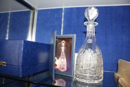 A Thomas Webb Royal Wedding limited edition decanter no. 773, H.R.H The Price of Wales to L. Di,