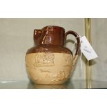A Doulton Lambeth stoneware jug, 15cm high