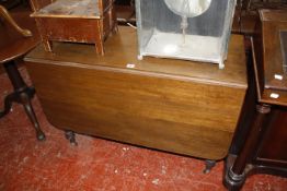 A 19th Century mahogany dropside table and a 19th century fold over tea table  Best Bid