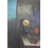 Schmuel Boneh (Israeli, 1930 - 1999) Still life of passion flowers Oil on canvas Signed top right