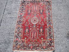 A Persian Brojerd rug 152 x 94cm