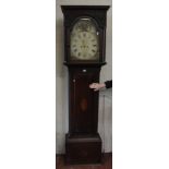 A 19th Century Scottish mahogany eight day longcase clock, with a painted dial 'Will m Barr' '