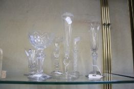 Six various 18th Century drinking glasses  Property of the Late Christopher Sheppard   Best Bid