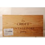 Croft Vintage Port 2003 12 bts OWC  Croft Vintage Port 2003  12 bts OWC