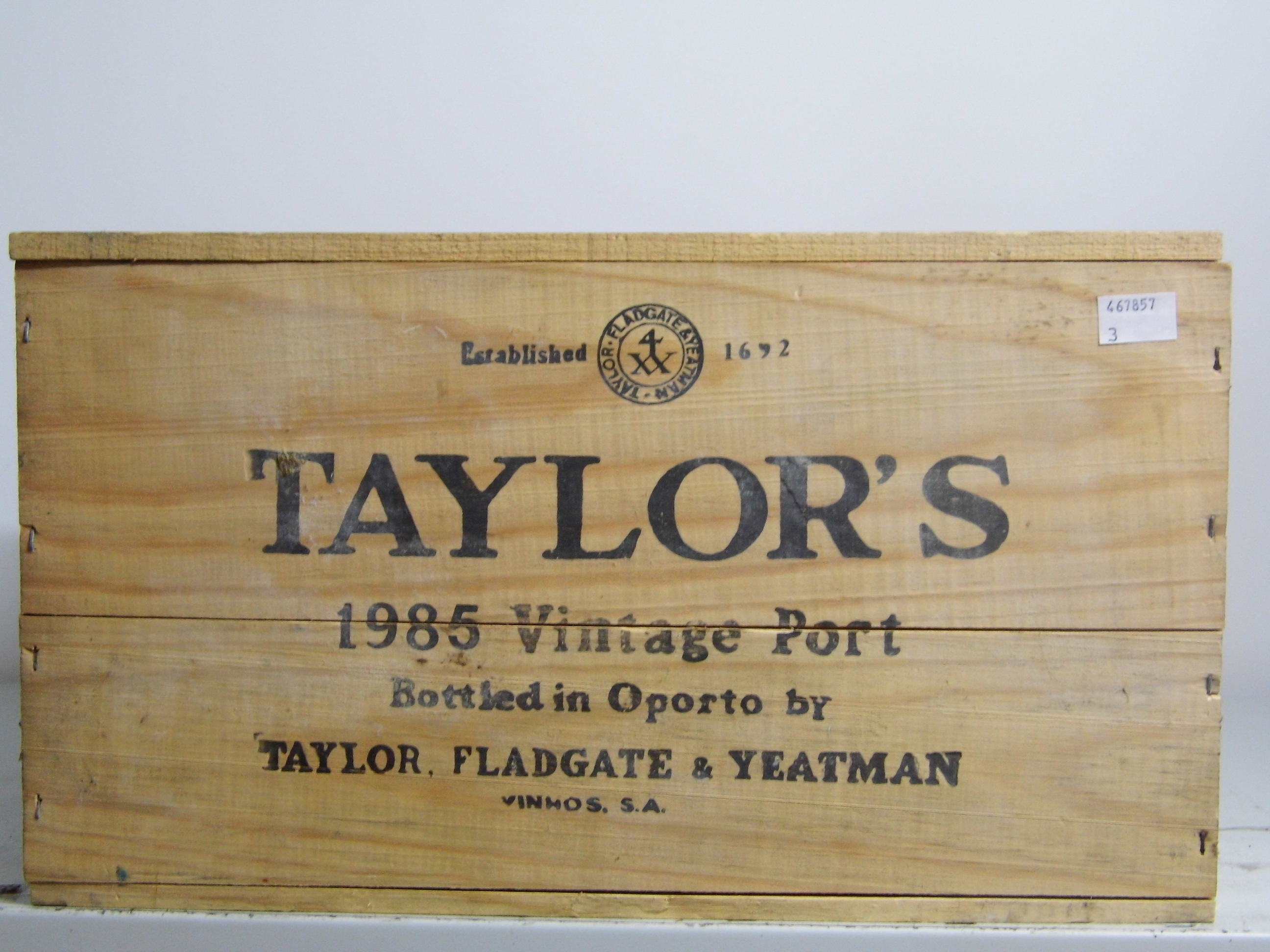 Taylor's Vintage Port 1985 12 bts OWC  Taylor's Vintage Port 1985 12 bts OWC