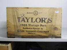 Taylor's Vintage Port 1985 12 bts OWC  Taylor's Vintage Port 1985  12 bts OWC